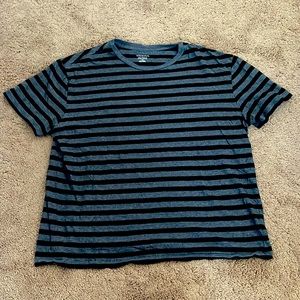 Men’s Merona Black & Gray Striped T-Shirt